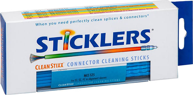 Sticklers MCC-S25 - 2.5mm CleanStixx Fiber Optic Cleaning Sticks
