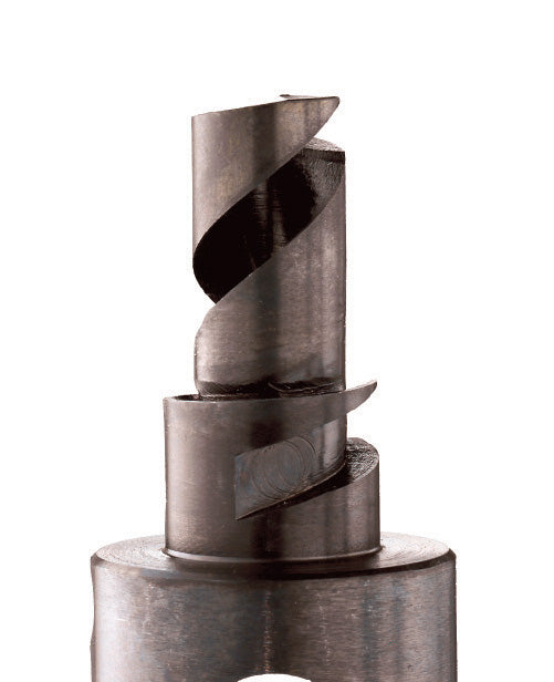 Close up of perfectly aligned cutting edges on the all in one stripping and coring tool by CablePrep