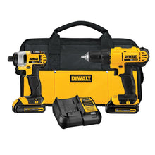 DeWALT 20V Max Cordless Drill Driver & Impact Driver Combo Kit - 1.3AH