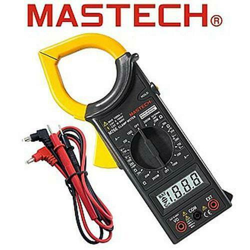 M266 Mastech Digital Clamp Meter Auto Range Ammeter Voltmeter Ohmmeter